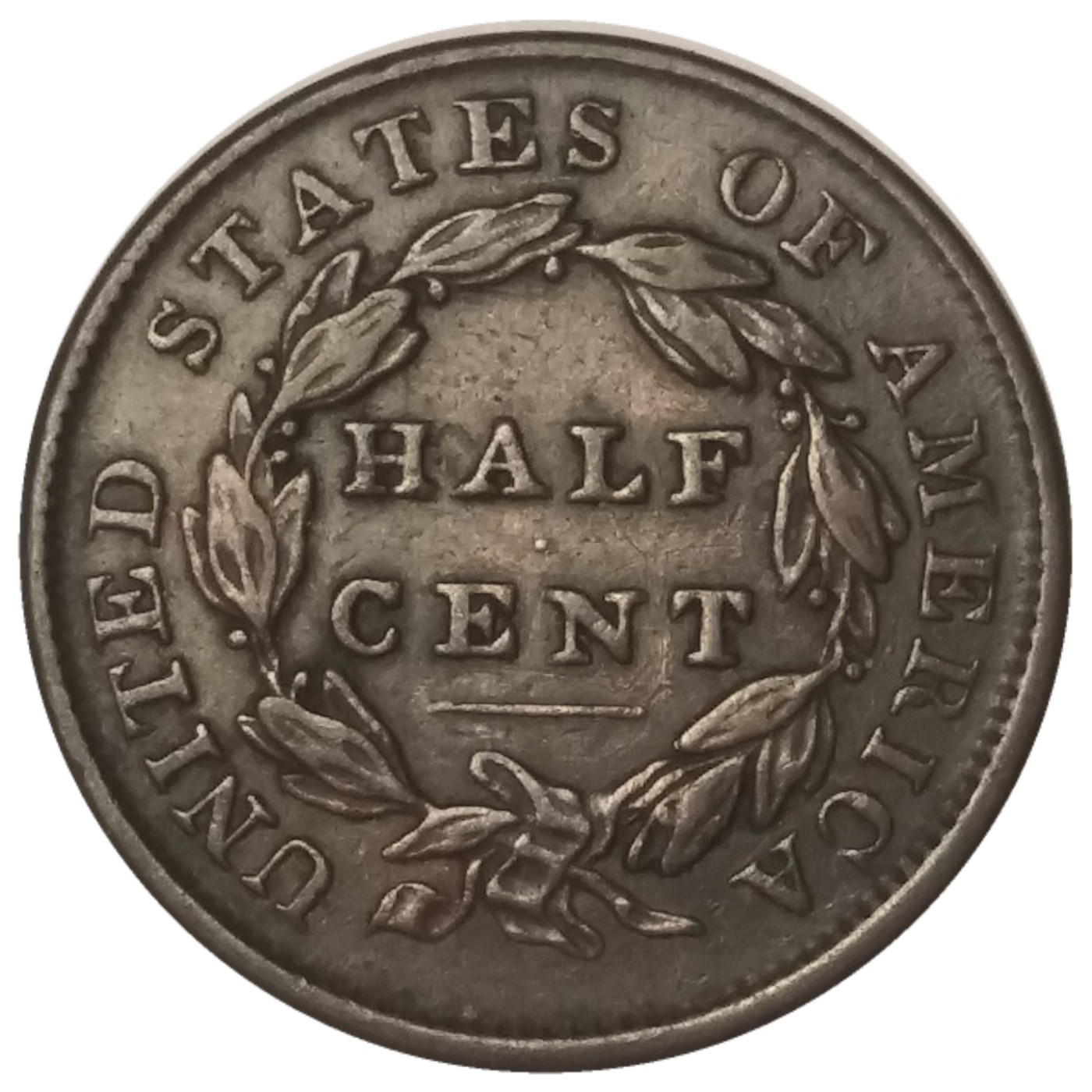 1833-Classic-Head-Half-Cent-#3